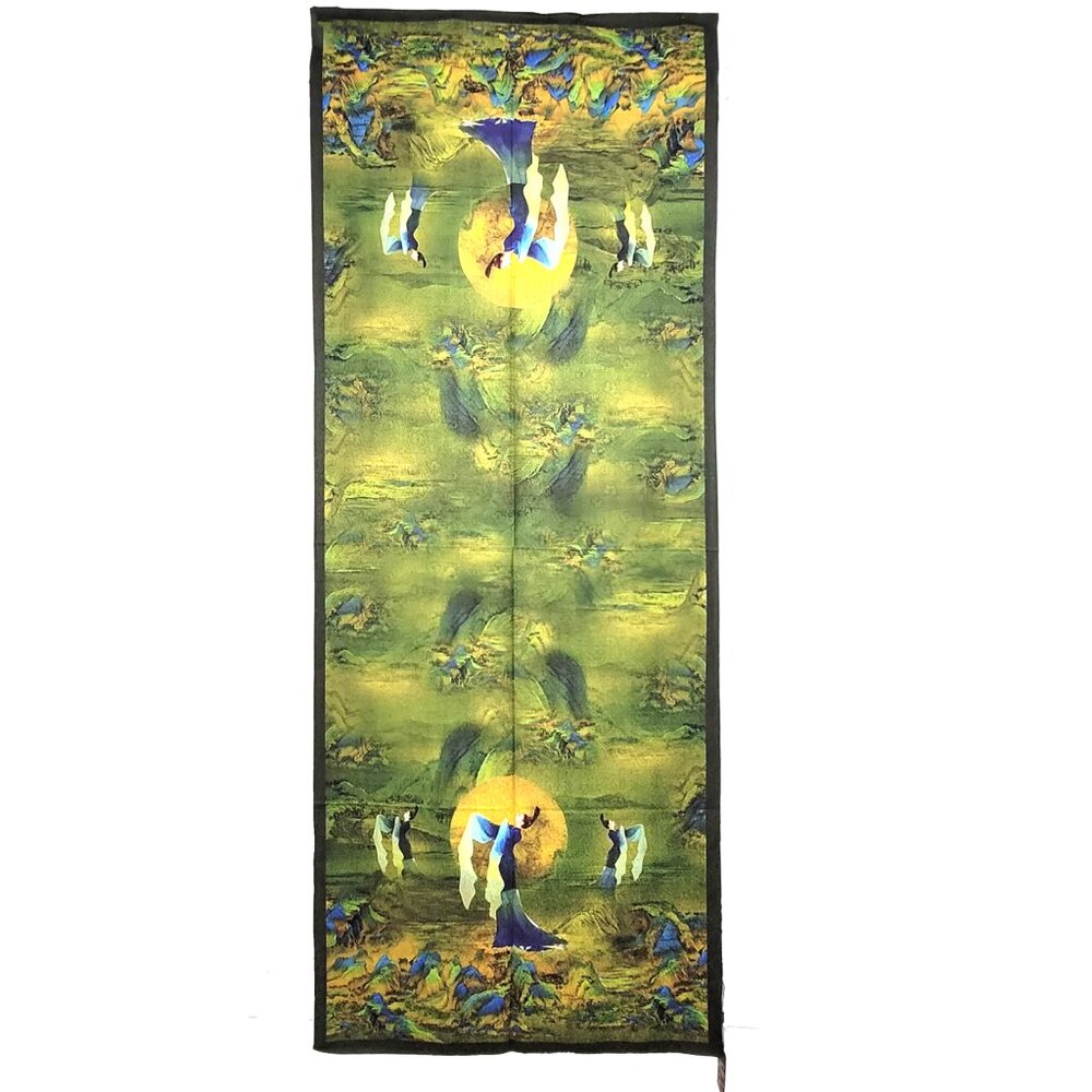NWT Double-Sided Silk Scarf 27"x70" Long Rectangle Shawl Wrap 3315